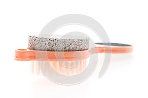 Pumice stone brush