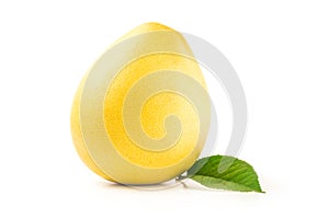 Pummelo isolated on a white background with clipping path
