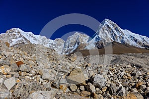 Pumori mountain peak