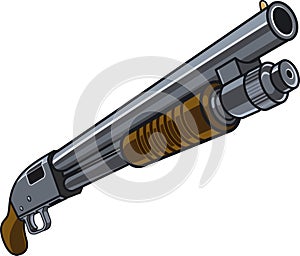 Pump action shotgun pump-gun