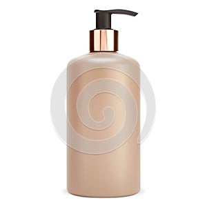 Pump bottle. Shampoo dispenser mockup, moisturizer