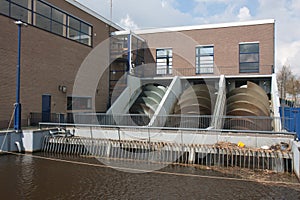 Pump house for watermanagement in the Netherlands