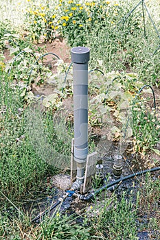 Pump for irrigation automation in a fertile area with water resources