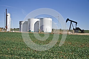 Pump Jack and Tank Farm-6884