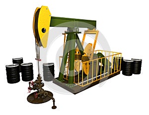 Pump Jack with Wellhead