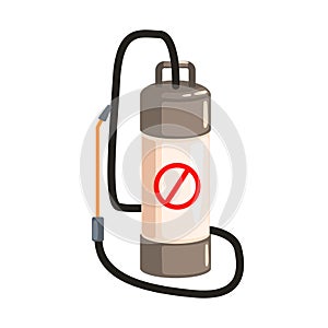 Pump pressure sprayer. Colorful cartoon illustration