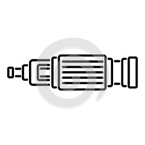 Pump system icon outline vector. Motor engine