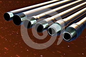 Pumped compressor pipes for oil well. Oil and gas equipment