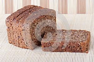 Pumpernickel bread photo