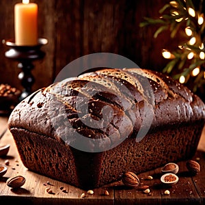 pumpernickel bread freshly baked bread, food staple for meals