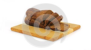 Pumpernickel Slices at an Angle