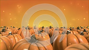 Pumping animation moving Halloween orange Back Ground