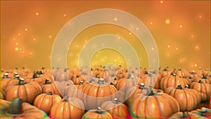 Pumping animation moving Halloween orange Back Ground