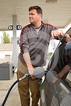 Pumping Gas at the Gas Station