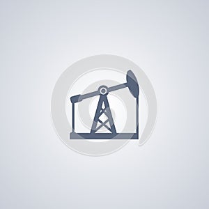 Pumping station, Pump oil, vector best flat icon