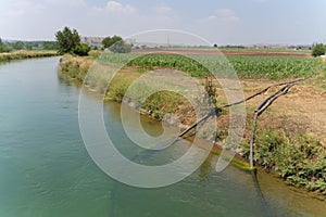 The pumping station where water is pumped