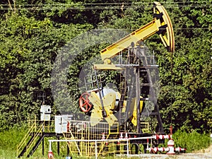 Pumping unit as the oil pump installed on a well