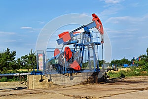 Pumpjack in action