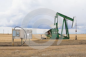 Pumpjack in Alberta, Canada