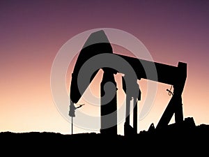 Pumpjack Silhouette