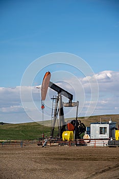 Pumpjacks working in the oil fields of Alberta