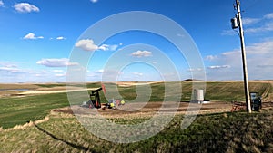 Pumpjacks working in the oil fields of Alberta