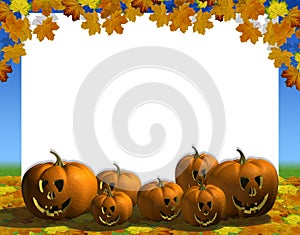 Pumpkin automn blank