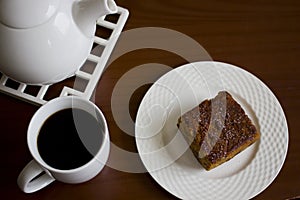 Pumpkin Bread with Coffee