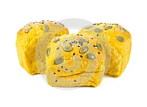 Pumpkin Bread isolated on white background