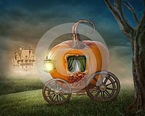 Pumpkin carriage