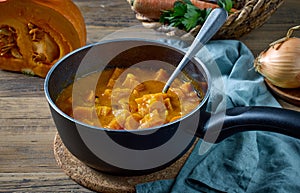 Pumpkin and carrot stew