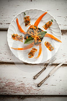 Pumpkin Chard Gnocchi Moulded