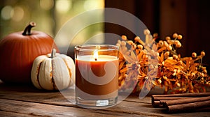 pumpkin fall candle