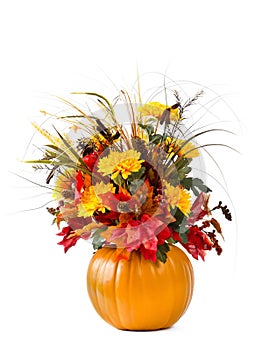 Pumpkin flower arrangement