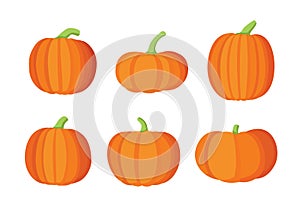 Pumpkin fruit and halloween design on white background illustration vector