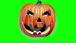 Pumpkin halloween animation green sceen