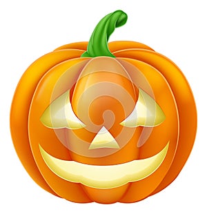 Pumpkin Halloween Jack O Lantern Cartoon photo