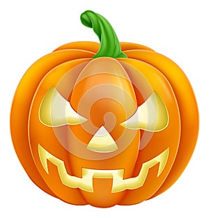 Pumpkin Halloween Jack O Lantern Cartoon