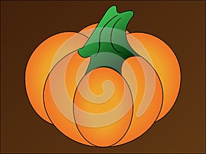 Pumpkin halloween vector