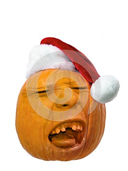 Pumpkin Head Santa