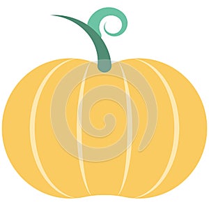 Pumpkin Line Vector Isolated Icon customized and editable