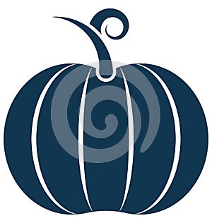 Pumpkin Line Vector Isolated Icon customized and editable