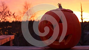 Pumpkin with a nice background