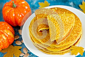 Pumpkin pancakes