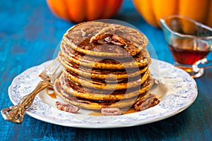 Pumpkin pancakes