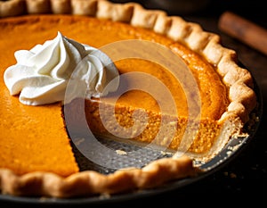 Pumpkin pie. Generated by AI.