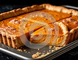 Pumpkin pie. Generated by AI.