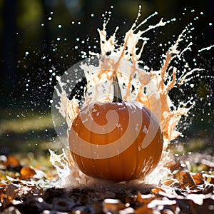 A Pumpkin Plummeting: A Dynamic and Action-Packed Fall