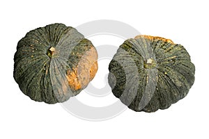 Pumpkin Raw Fresh Uncut Isolated