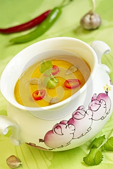 Pumpkin ÃÂream soup photo